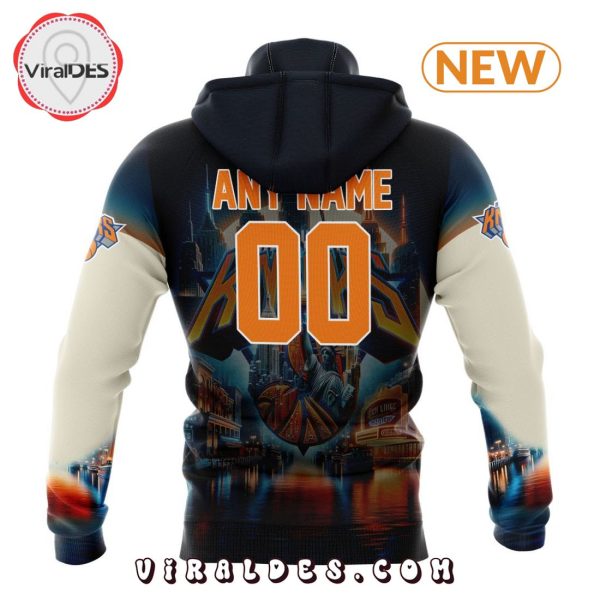 NBA New York Knicks Special Realistic Team Logo Hoodie