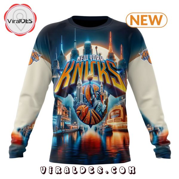 NBA New York Knicks Special Realistic Team Logo Hoodie