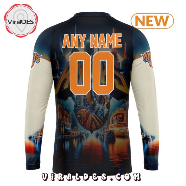 NBA New York Knicks Special Realistic Team Logo Hoodie