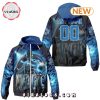 NBA Oklahoma City Thunder Realistic Team Logo Design Windbreaker Jacket