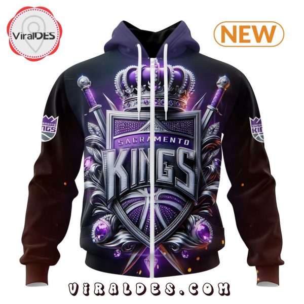 NBA Sacramento Kings Special Realistic Team Logo Hoodie