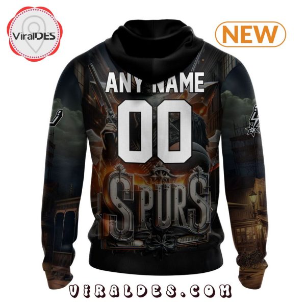 NBA San Antonio Spurs Special Realistic Team Logo Hoodie