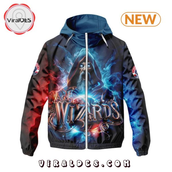 NBA Washington Wizards Realistic Team Logo Design Windbreaker Jacket