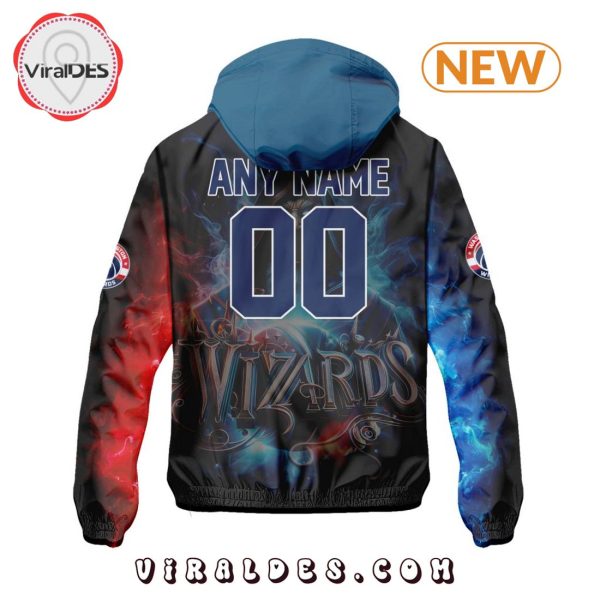 NBA Washington Wizards Realistic Team Logo Design Windbreaker Jacket