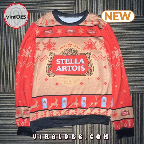 New 2024 Stella Artois Christmas Holiday Ugly Sweater