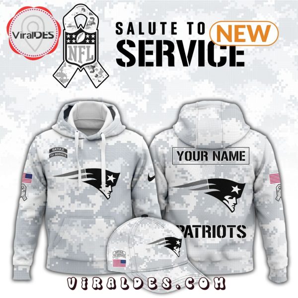 New England Patriots Arctic Camo Salute To Service Hoodie, Jogger, Cap