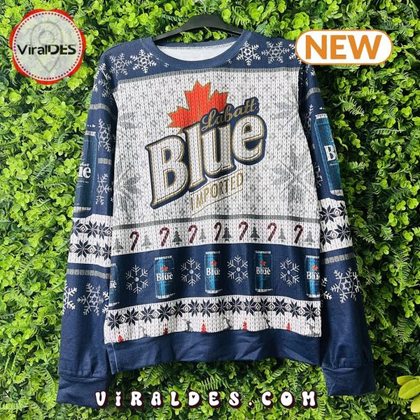 New Labatt Blue Ugly Christmas Sweater