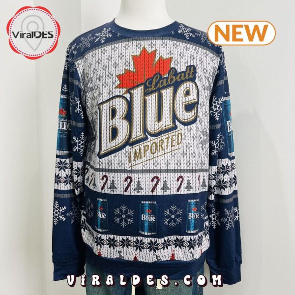 New Labatt Blue Ugly Christmas Sweater