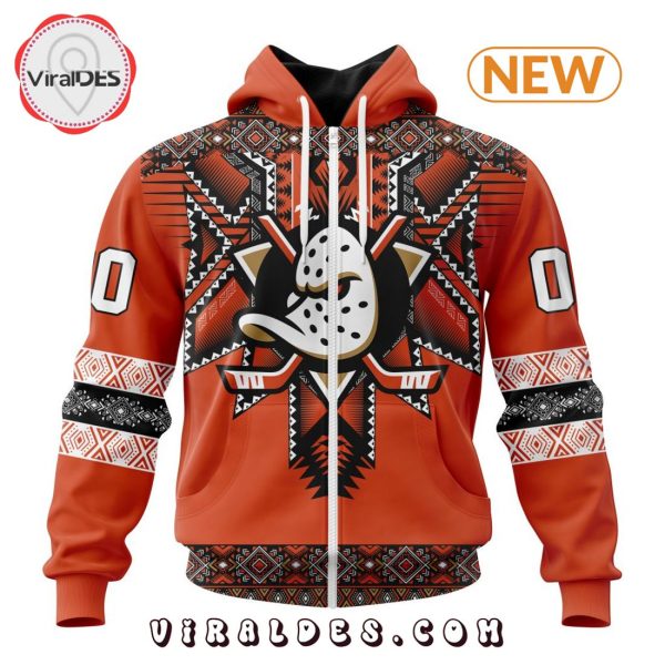 NHL Anaheim Ducks Special Native Heritage Design Hoodie