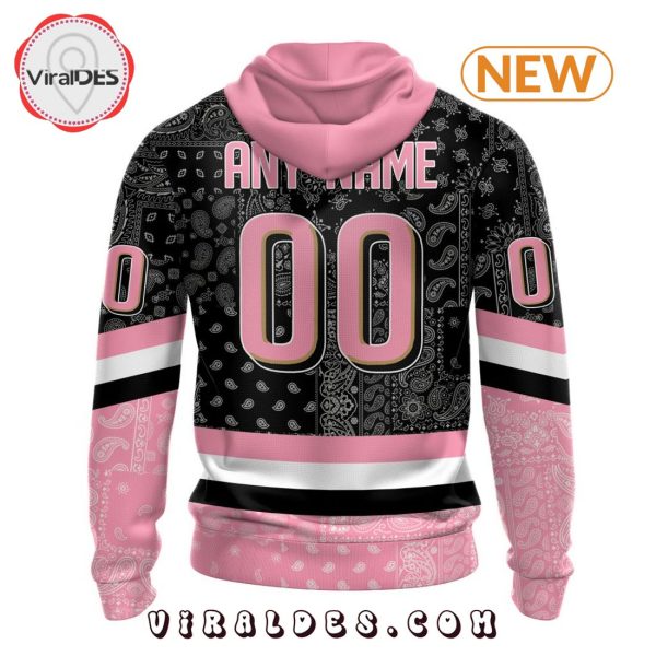 NHL Anaheim Ducks Special Pink Paisley Design Hoodie