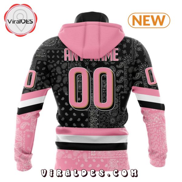 NHL Anaheim Ducks Special Pink Paisley Design Hoodie