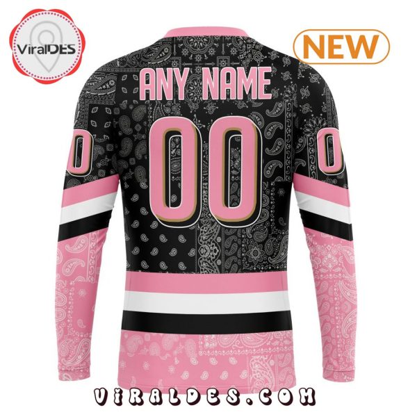 NHL Anaheim Ducks Special Pink Paisley Design Hoodie