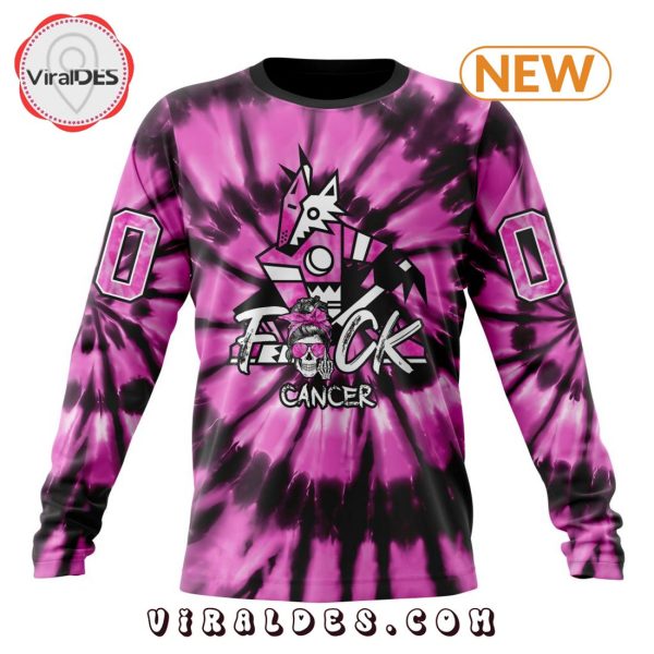 NHL Arizona Coyotes Special Pink F!ck Cancer Design Hoodie