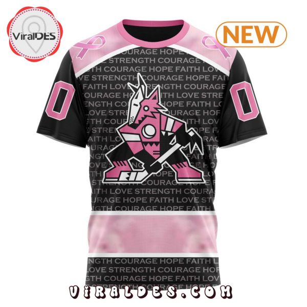 NHL Arizona Coyotes Special Pink Fight Breast Cancer Design Hoodie