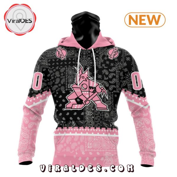 NHL Arizona Coyotes Special Pink Paisley Design Hoodie