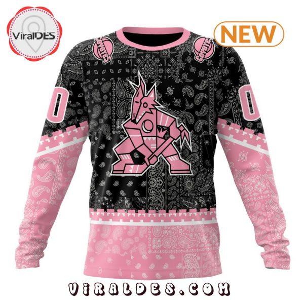 NHL Arizona Coyotes Special Pink Paisley Design Hoodie