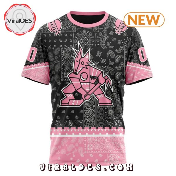 NHL Arizona Coyotes Special Pink Paisley Design Hoodie