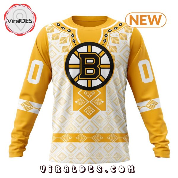 NHL Boston Bruins Native Heritage Hoodie