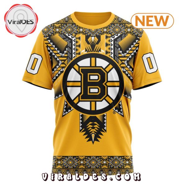 NHL Boston Bruins Special Native Heritage Design Hoodie