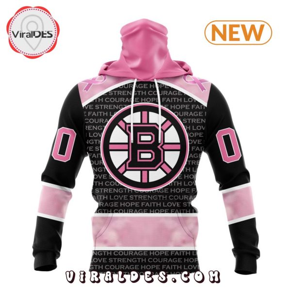 NHL Boston Bruins Special Pink Fight Breast Cancer Design Hoodie