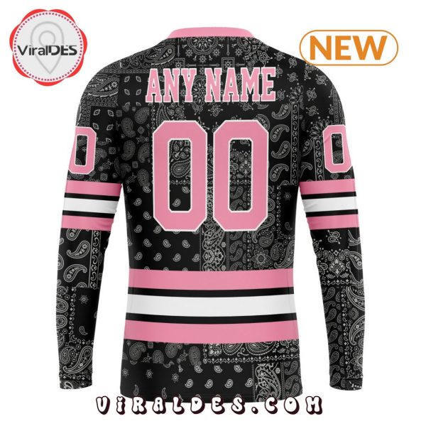 NHL Boston Bruins Special Pink Paisley Design Hoodie