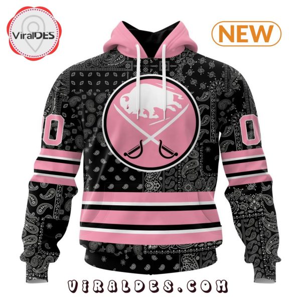 NHL Buffalo Sabres Special Pink Paisley Design Hoodie