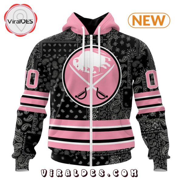 NHL Buffalo Sabres Special Pink Paisley Design Hoodie