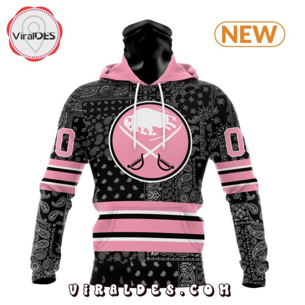 NHL Buffalo Sabres Special Pink Paisley Design Hoodie