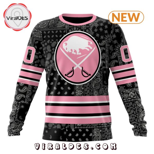 NHL Buffalo Sabres Special Pink Paisley Design Hoodie