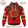 NHL Calgary Flames Special Pink Fight Breast Cancer Design Hoodie