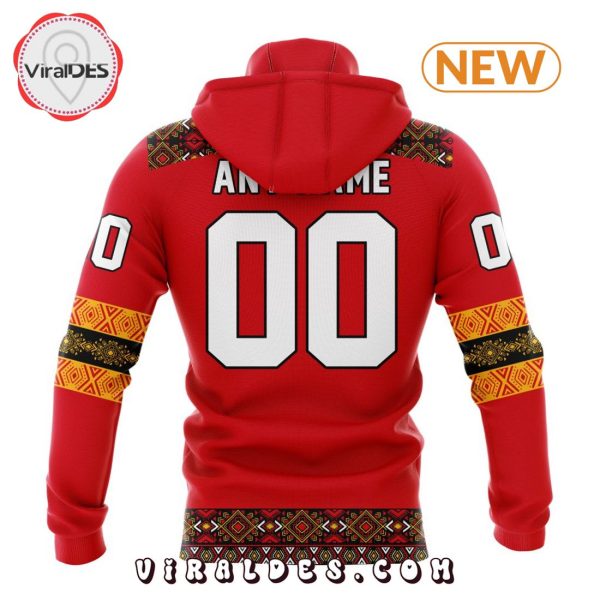 NHL Calgary Flames Special Native Heritage Design Hoodie