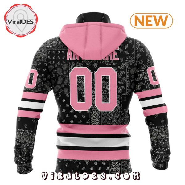 NHL Calgary Flames Special Pink Paisley Design Hoodie