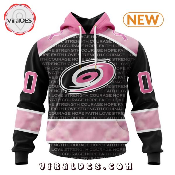 NHL Carolina Hurricanes Special Pink Fight Breast Cancer Design Hoodie