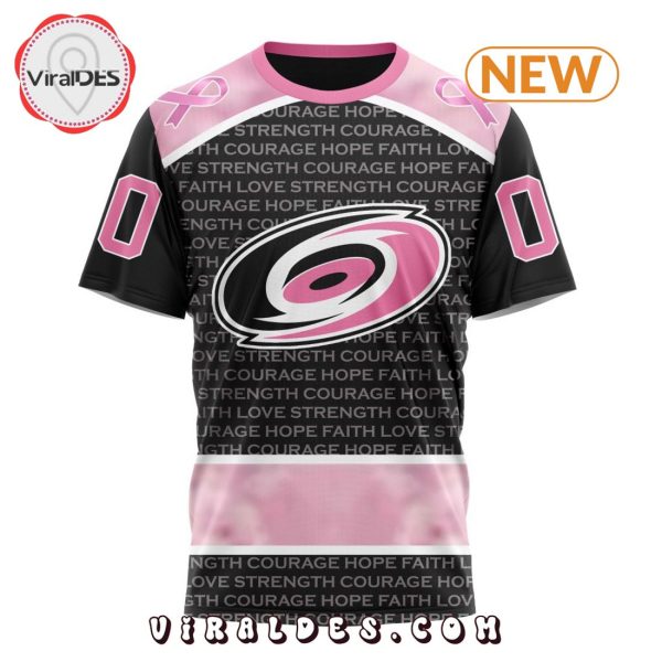 NHL Carolina Hurricanes Special Pink Fight Breast Cancer Design Hoodie