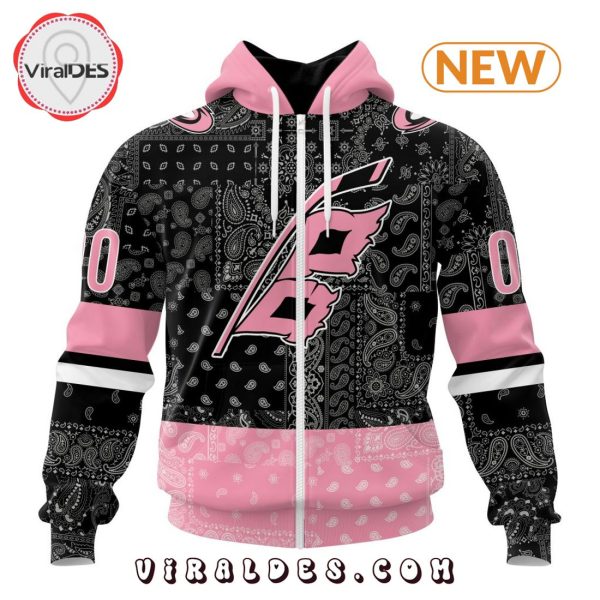 NHL Carolina Hurricanes Special Pink Paisley Design Hoodie