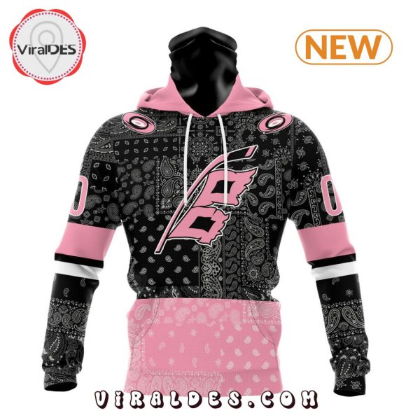 NHL Carolina Hurricanes Special Pink Paisley Design Hoodie