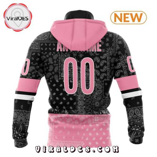 NHL Carolina Hurricanes Special Pink Paisley Design Hoodie