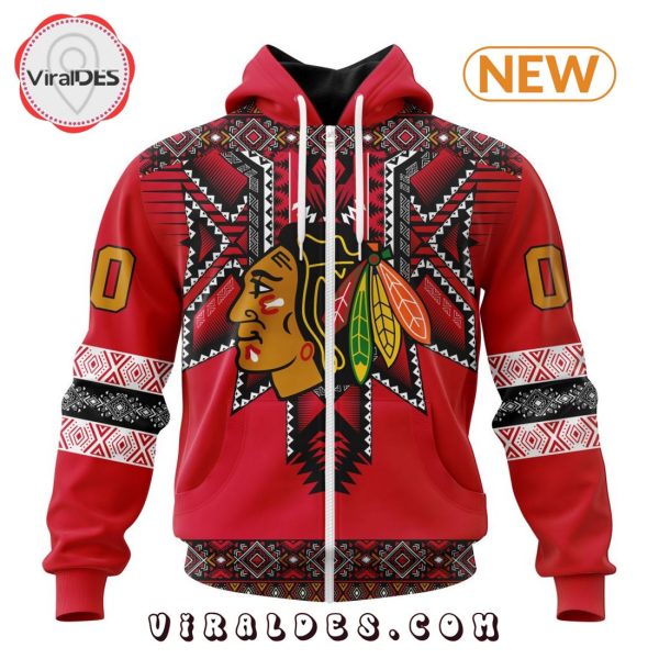 NHL Chicago Blackhawks Special Native Heritage Design Hoodie