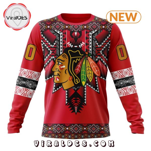 NHL Chicago Blackhawks Special Native Heritage Design Hoodie