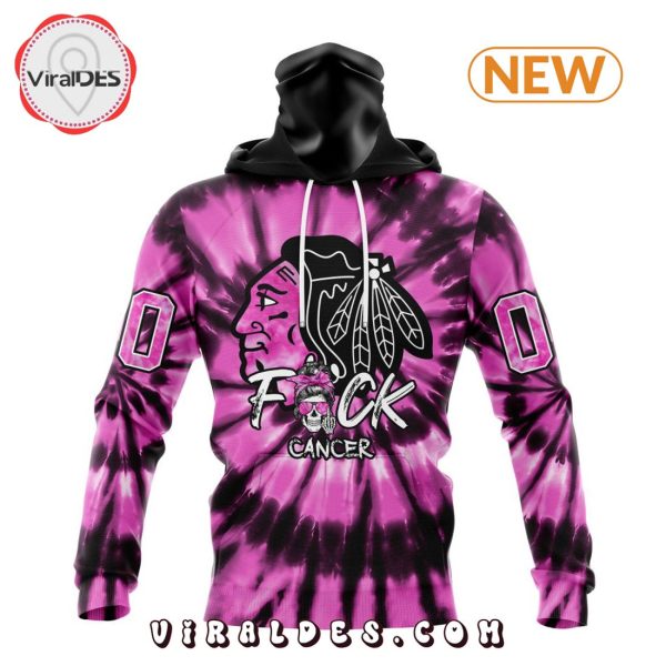 NHL Chicago Blackhawks Special Pink F!ck Cancer Design Hoodie