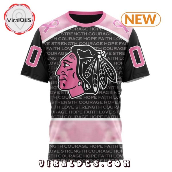 NHL Chicago Blackhawks Special Pink Fight Breast Cancer Design Hoodie