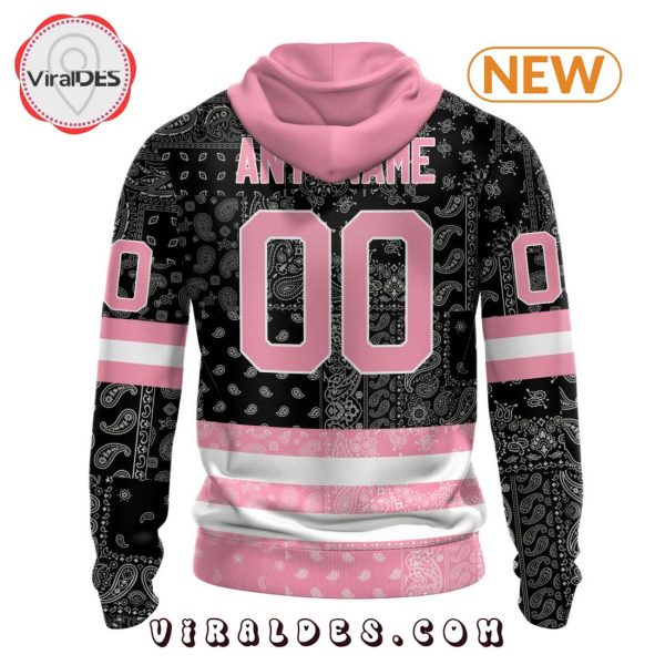 NHL Chicago Blackhawks Special Pink Paisley Design Hoodie