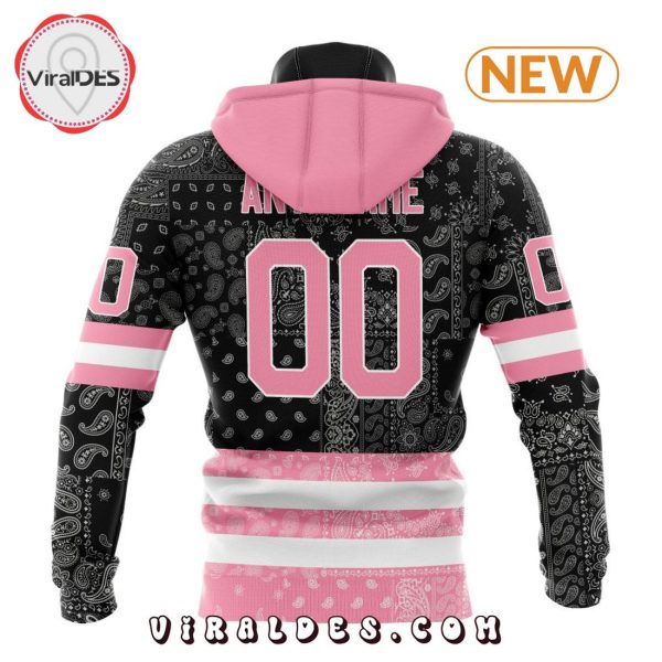 NHL Chicago Blackhawks Special Pink Paisley Design Hoodie