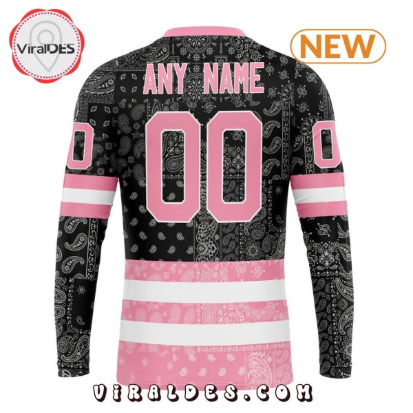 NHL Chicago Blackhawks Special Pink Paisley Design Hoodie