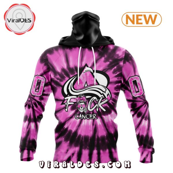 NHL Colorado Avalanche Special Pink F!ck Cancer Design Hoodie