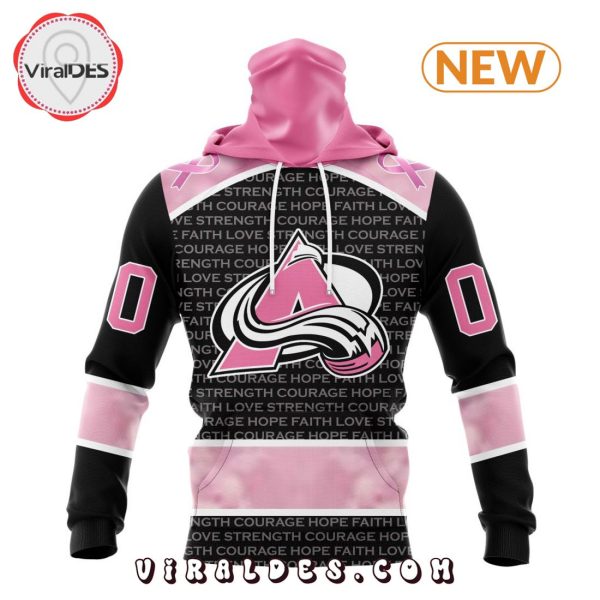 NHL Colorado Avalanche Special Pink Fight Breast Cancer Design Hoodie