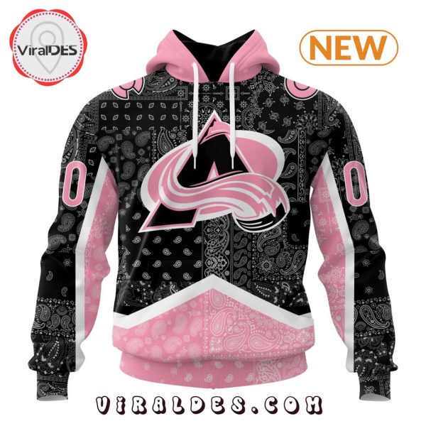 NHL Colorado Avalanche Special Pink Paisley Design Hoodie