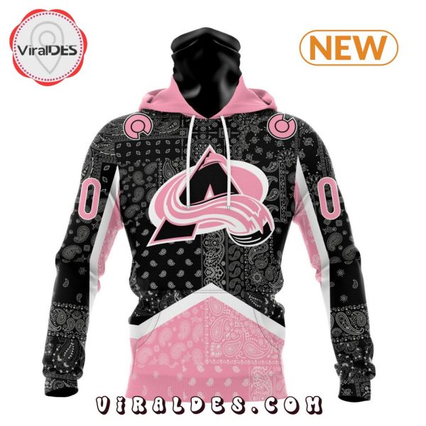 NHL Colorado Avalanche Special Pink Paisley Design Hoodie