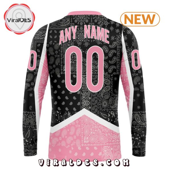 NHL Colorado Avalanche Special Pink Paisley Design Hoodie