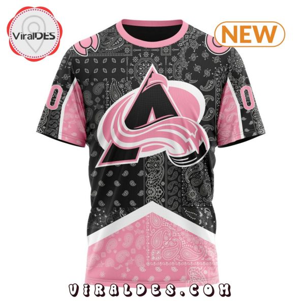 NHL Colorado Avalanche Special Pink Paisley Design Hoodie